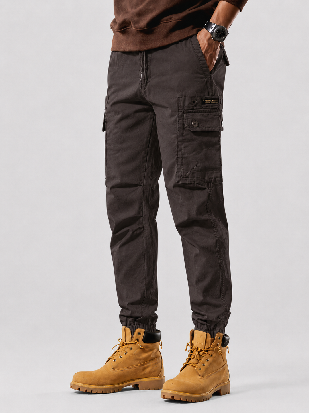 Quần Jogger Nam Kaki Túi Hộp 3