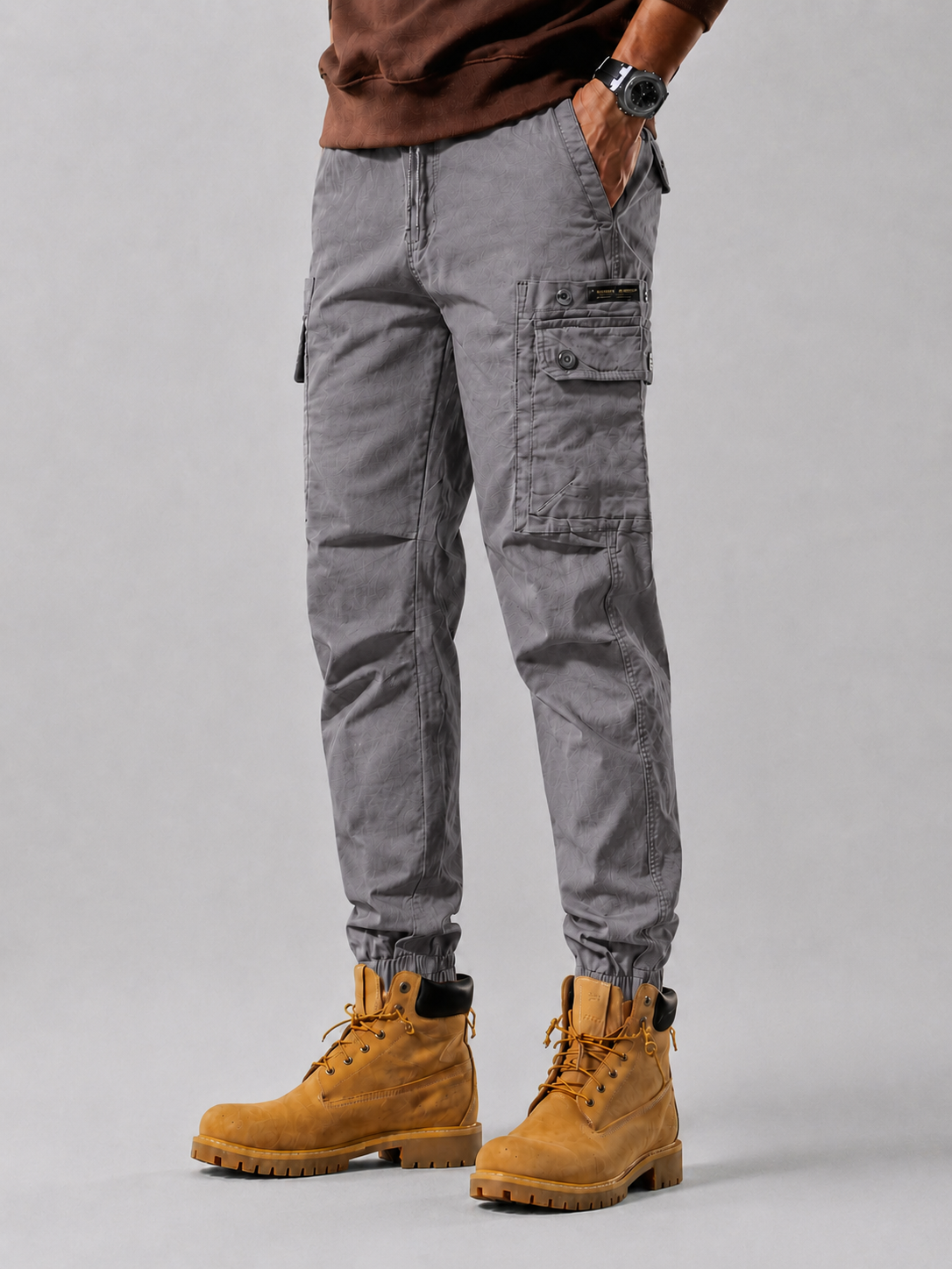 Quần Jogger Nam Kaki Túi Hộp 4