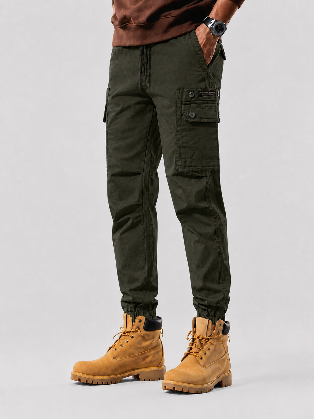 Quần Jogger Nam Kaki Túi Hộp 5